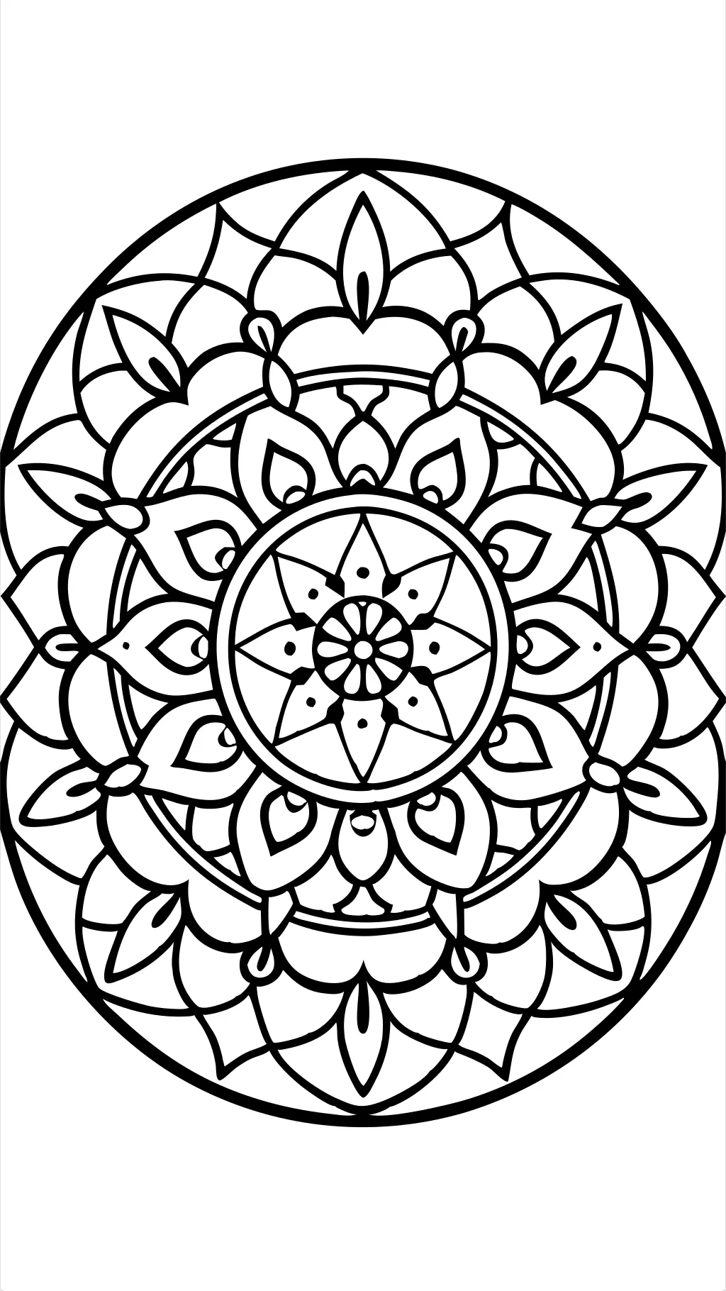 circle coloring page